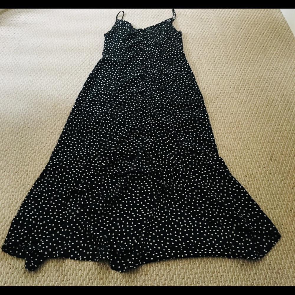 Sienna Sky | Polka Dot Waterfall Dress
